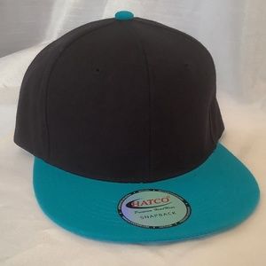Turquoise and Black Hat